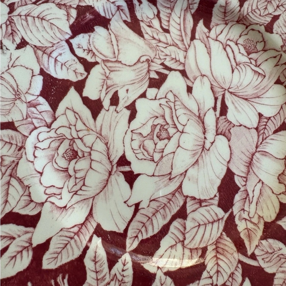 Vtg  Myott& Sons Bermuda Rose Pink Chintz Rose made in England